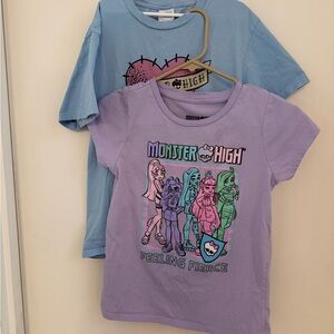 Mattel Blue T-Shirt with Pink Heart Design